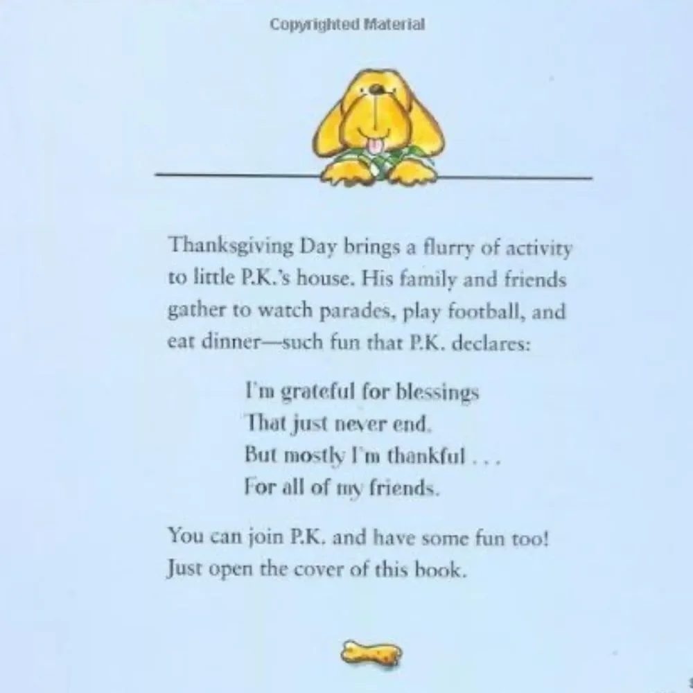 “Thanksgiving at Our House” a Children’s Book  by P.K.Hallinan